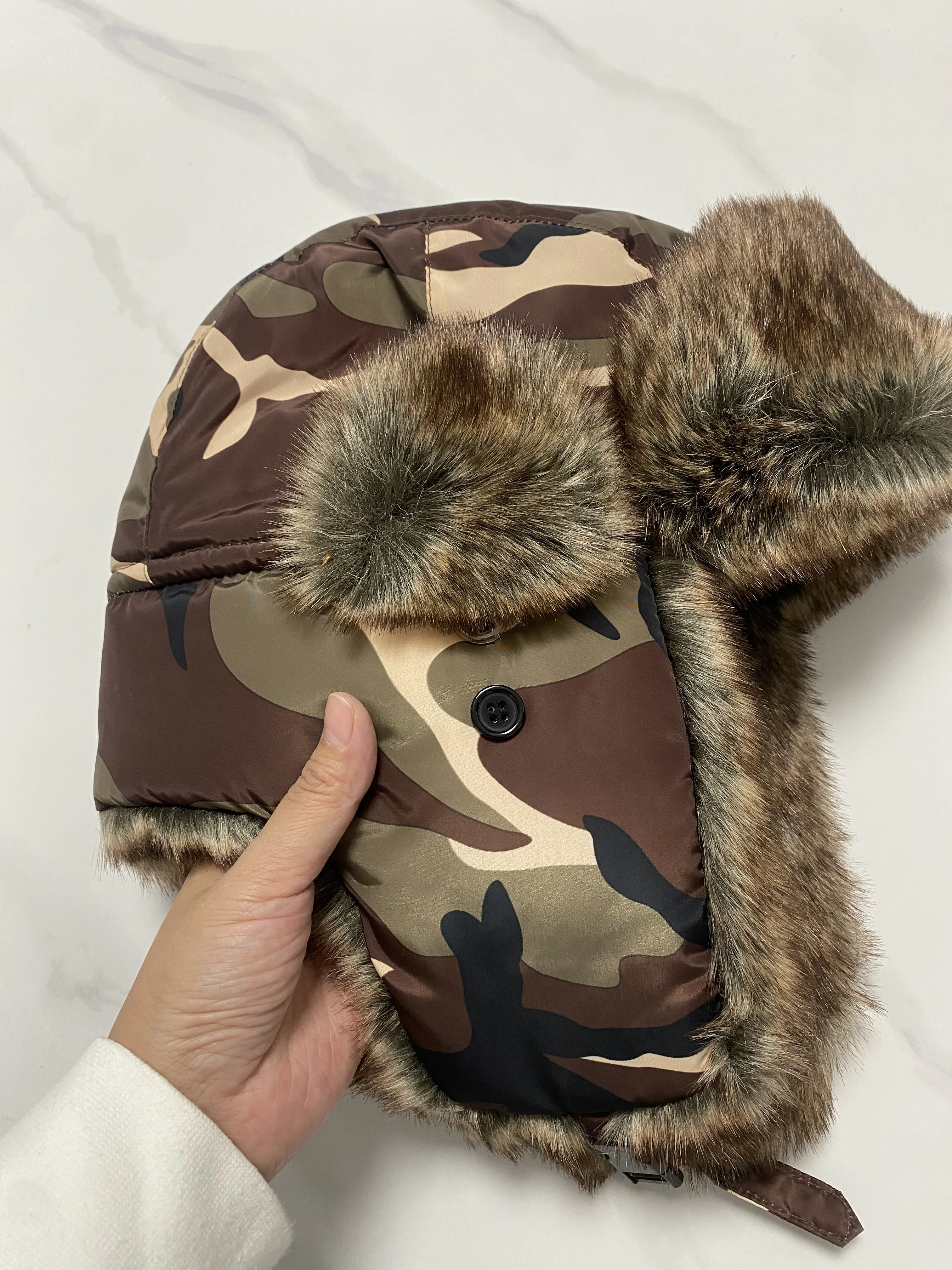 Waterproof Camouflage Hat for Men and Women, Skiing Cap, Ear Flight Cap, Super Warm, Trend, Winter, Autumn, TB3721