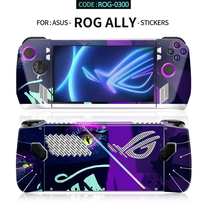 Protective Skin Decal for Asus Rog Ally Console Stickers Cover Case for Rog Ally Handheld Gaming Protector Full Set Accessories