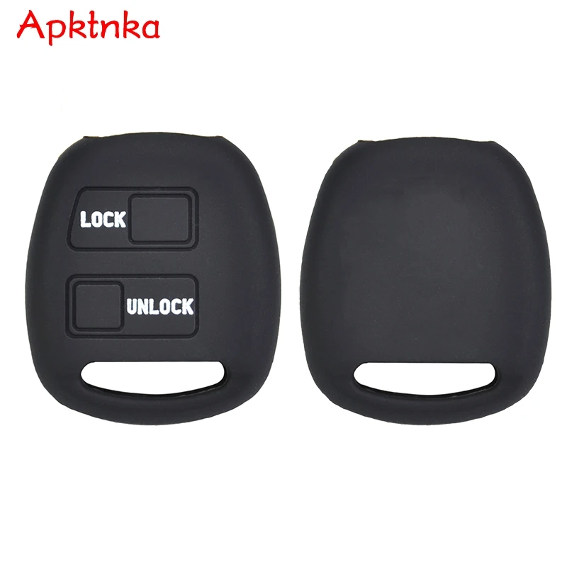 APKTNKA Silicone Key Case Cover For Toyota Land Cruiser RAV4 Previa Yaris Alphard Celica Pixis Space Truck Epoch Passo Rush