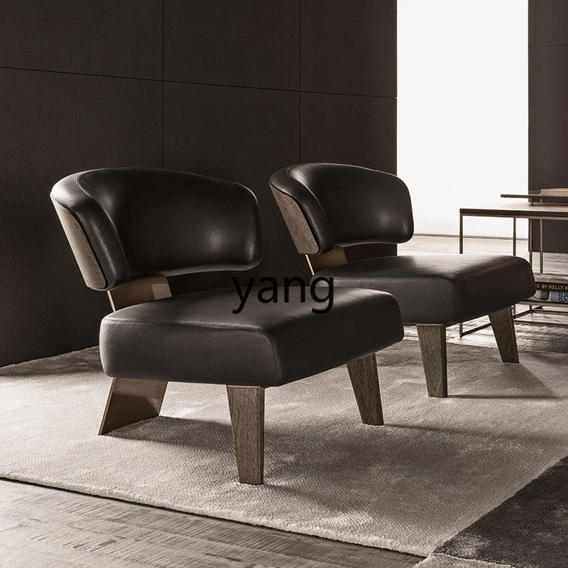 Yjq Single Sofa Minimalist Leisure Chair Living Room Single Lazy Bone Chair Creative Designer Model Recliner