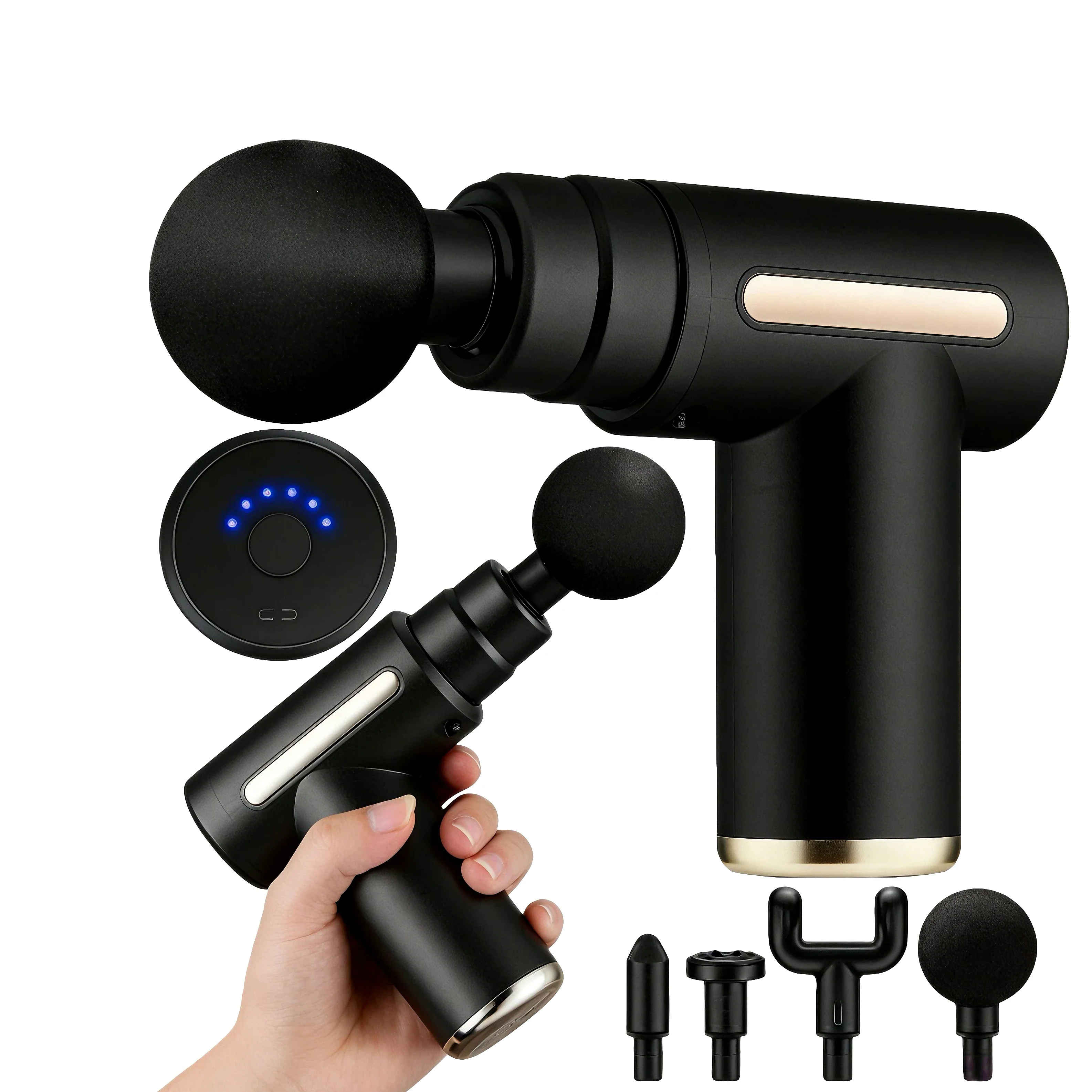 Mini pistolet de massage portable, rechargeable par USB, léger, appareil électrique de relaxation musculaire pour massage corporel à domicile, 4 couleurs au choix