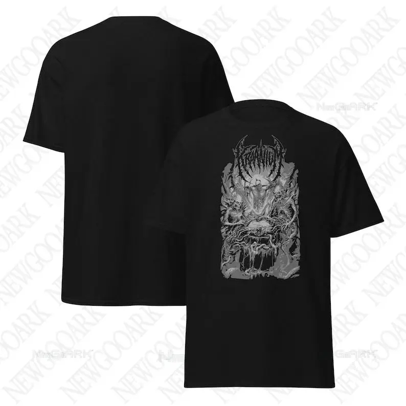 تي شيرت Kraanium Slamming Death Metal Merch ملابس بشريط معدني #5