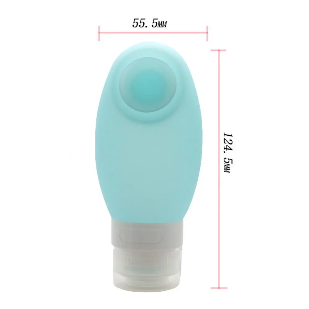 New 100ml Refillable Bottles with Suction Cups Portable Squeeze Container Silicone Split Bottle Travel Accessories