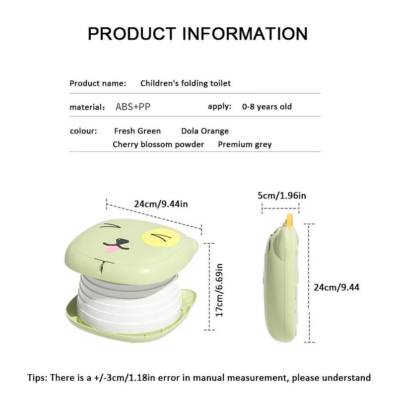 

Portable Foldable Toilet] Vehicle-Mounted Travel Toilet, Portable And Foldable Emergency Toilet, Baby Training Potty for Boys An