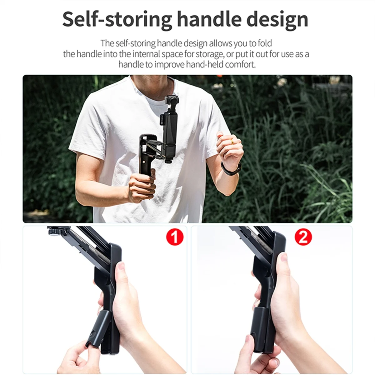 Handheld for POCKET3 Handheld Stabilizer Steppers Sport Camera Anti-Shake Accessories