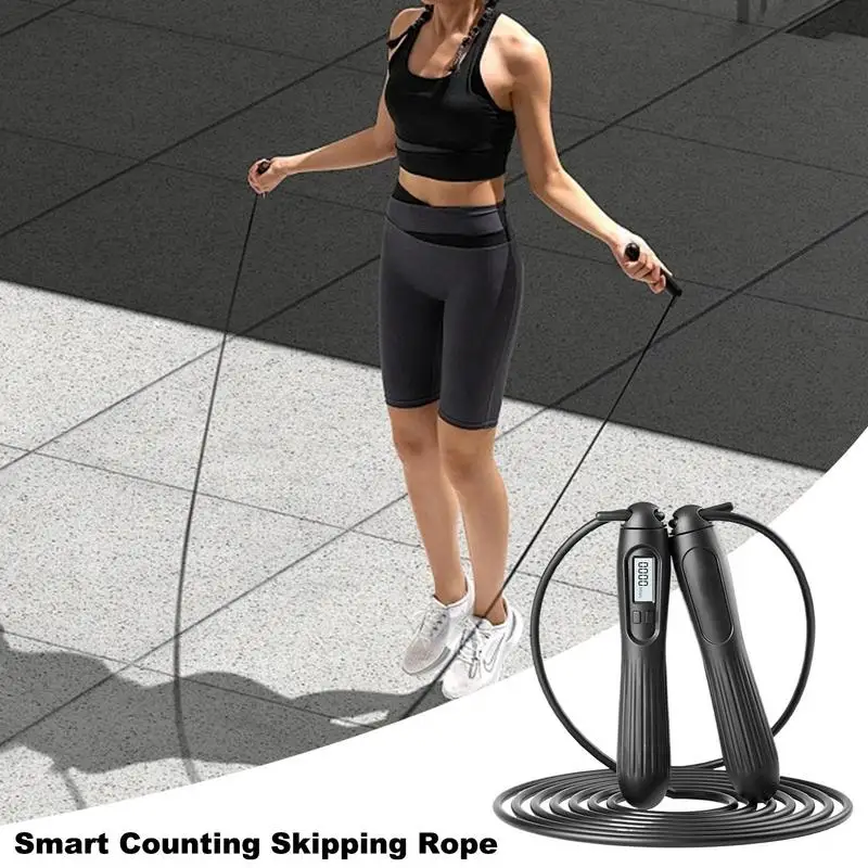 

Weighted Jump Rope Smart Digital Counting Skipping Rope Gym Accessories Adjustable Workout Equipment Home Gym Accessories For