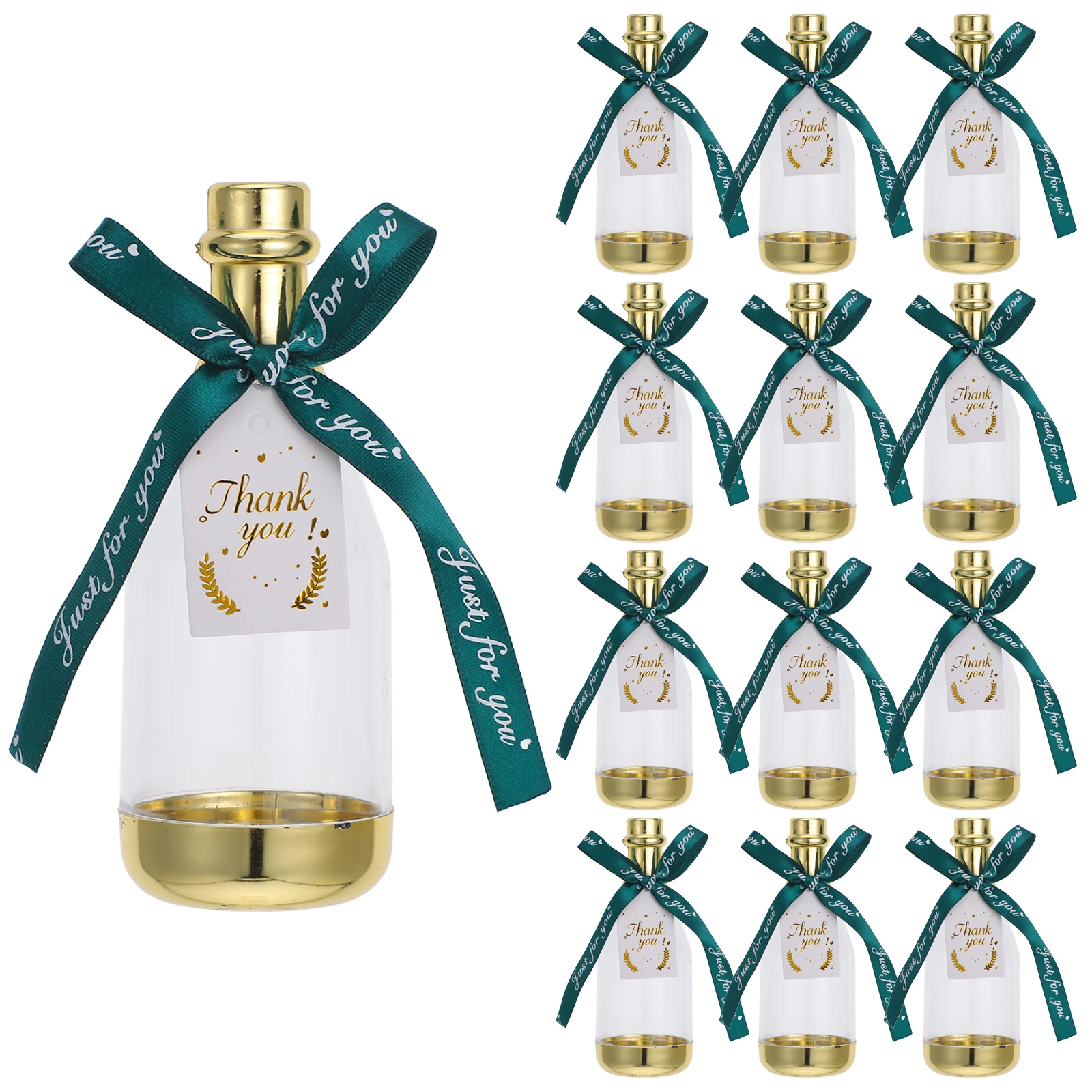 

12pcs C Plastic Bottles Style Gifts Wedding Shower Party Favor Birthday Treat Containers Mini Packaging Boxes
