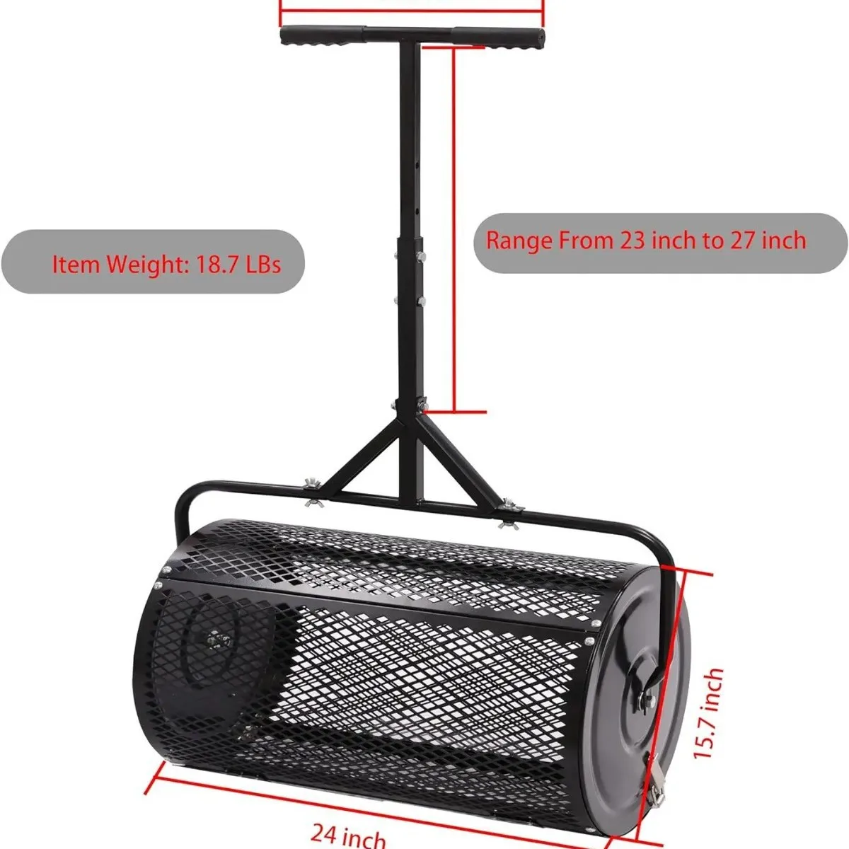 

Hot-Selling T-Handle Easy-Spread Compost Spreader Topsoil & Fertilizer Spreader for Discount on Compost Aerators
