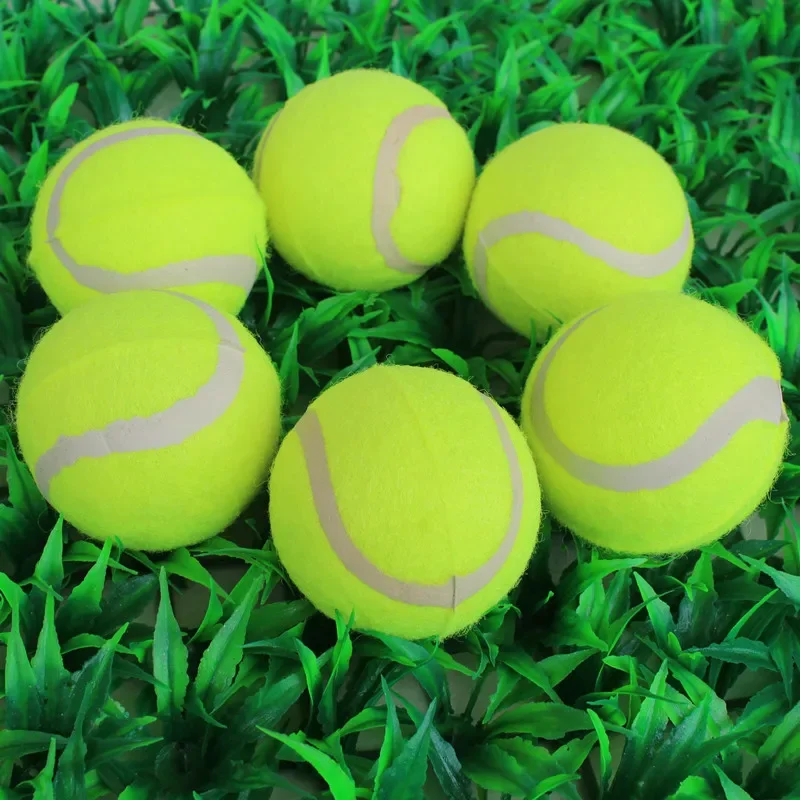 

Durable Bounce Tennis Ball for Dogs, Rubber Chew Toy Large and Small Dogs with Training Purpose, Puppy Accessories, 6.5cm