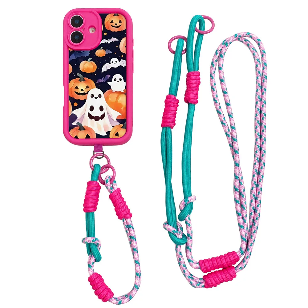 2025 اليقطين شبح Crossbody الحبل PhoneCaseFor سامسونج A56 55 36 26 16 06 15 35 25 54 34 24 73 53 71 51 3172 52 32 14 12 17 07