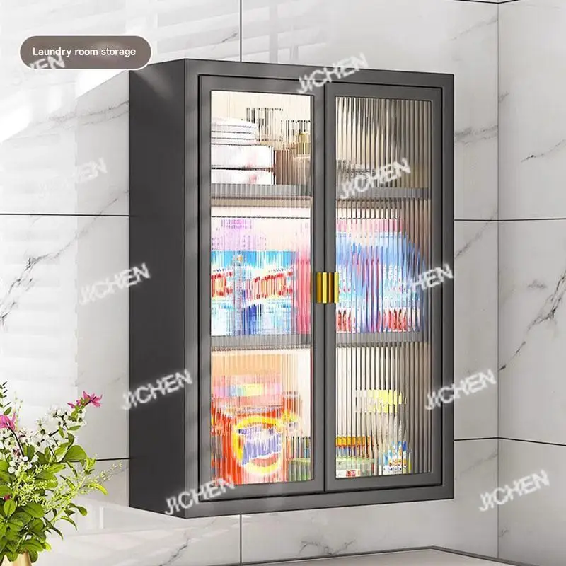 

Aesthetic Wall Wine Bathroom Cabinet Perfume Gadgets Small Modern Bathroom Shelves Medicine Organizer Gabinete Room Furniture