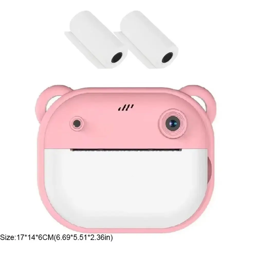 2024 32G Memory Card Digital Camera Mini HD Kids Thermal Print Camera Cute Cartoon Video Toys Children