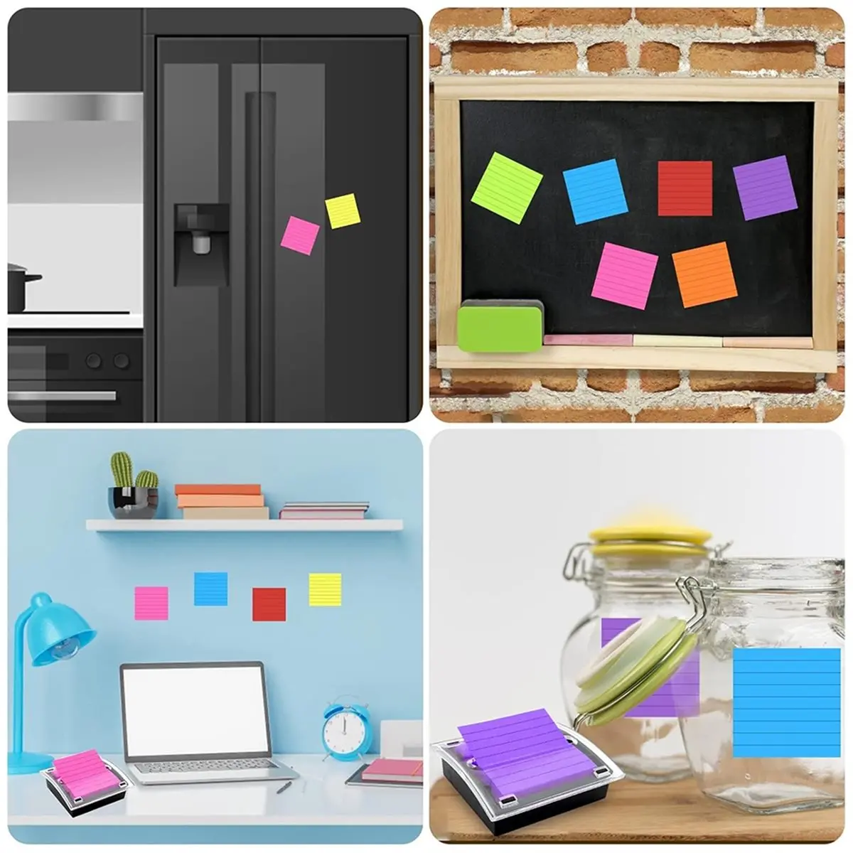 618 Mega Sale Pop-Up Notes Dispenser Black Base Clear Top Sticky Notes Holder 3 X 3 Inch Sticky Notes