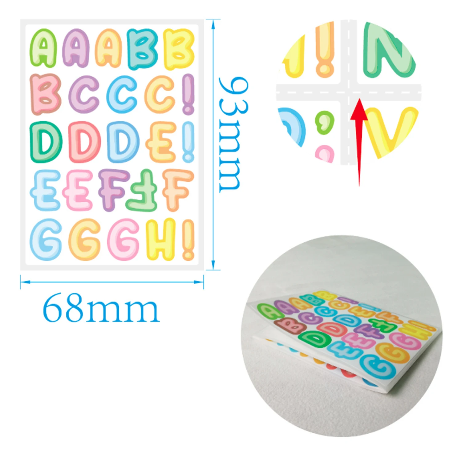 2.5 Inch Standard Permanent Adhesive Round Germ Dot Stickers Labels 120pcs