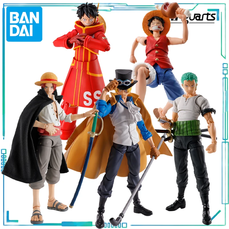 

BANDAI Genuine S. H. Figuarts Series One Piece Series MONKEY D LUFFY，Shanks，RORONOA ZORO，Saab Movable Model Collectibles