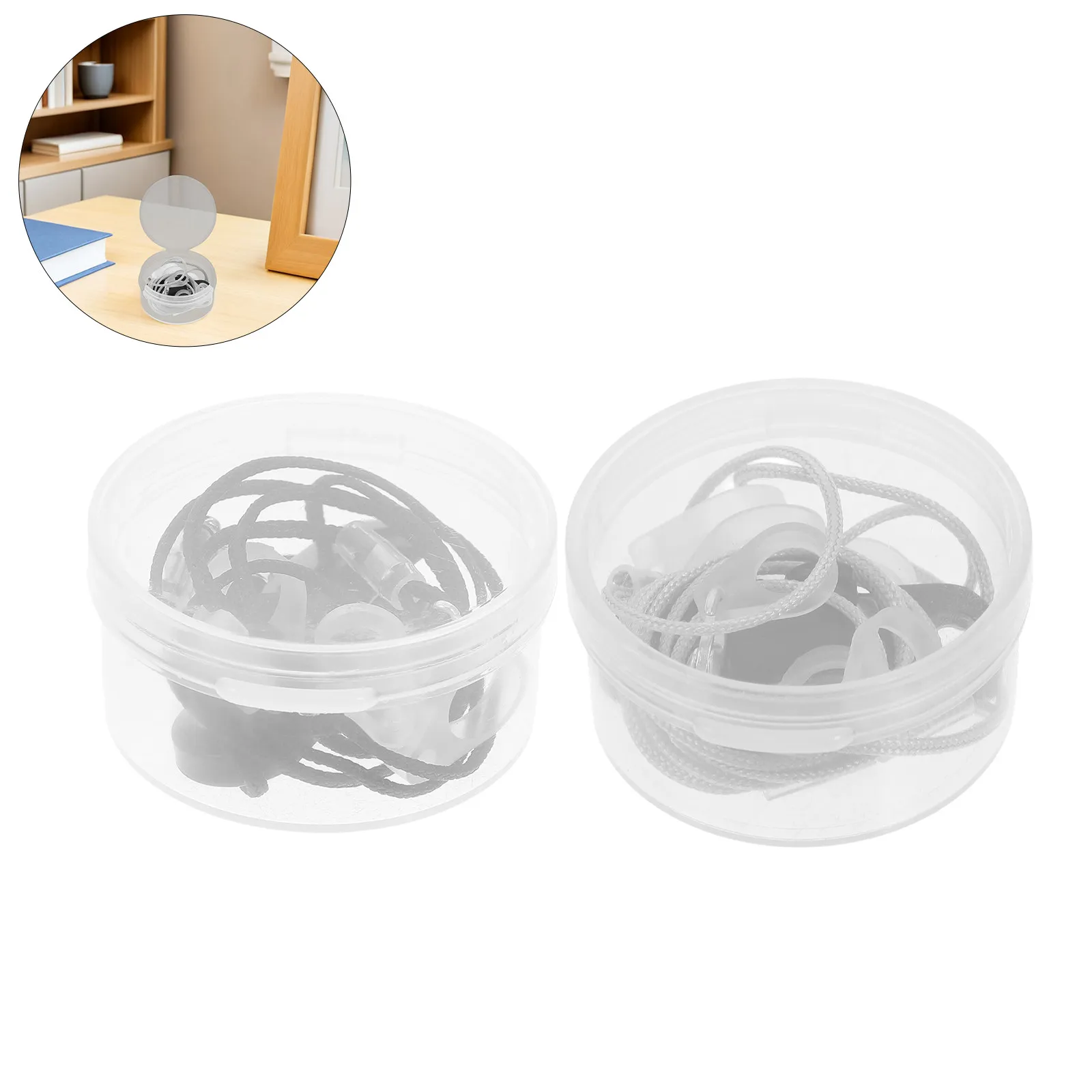 2Sets Hearing Aids Protection Cord Anti-Loss Hearing Amplifier Holder Rope with Clip Secure Retention Rope for Seniors