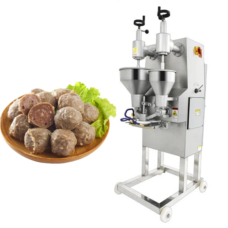 Macchina per la formatura di polpette industriale, macchina per la lavorazione di polpette ripiene