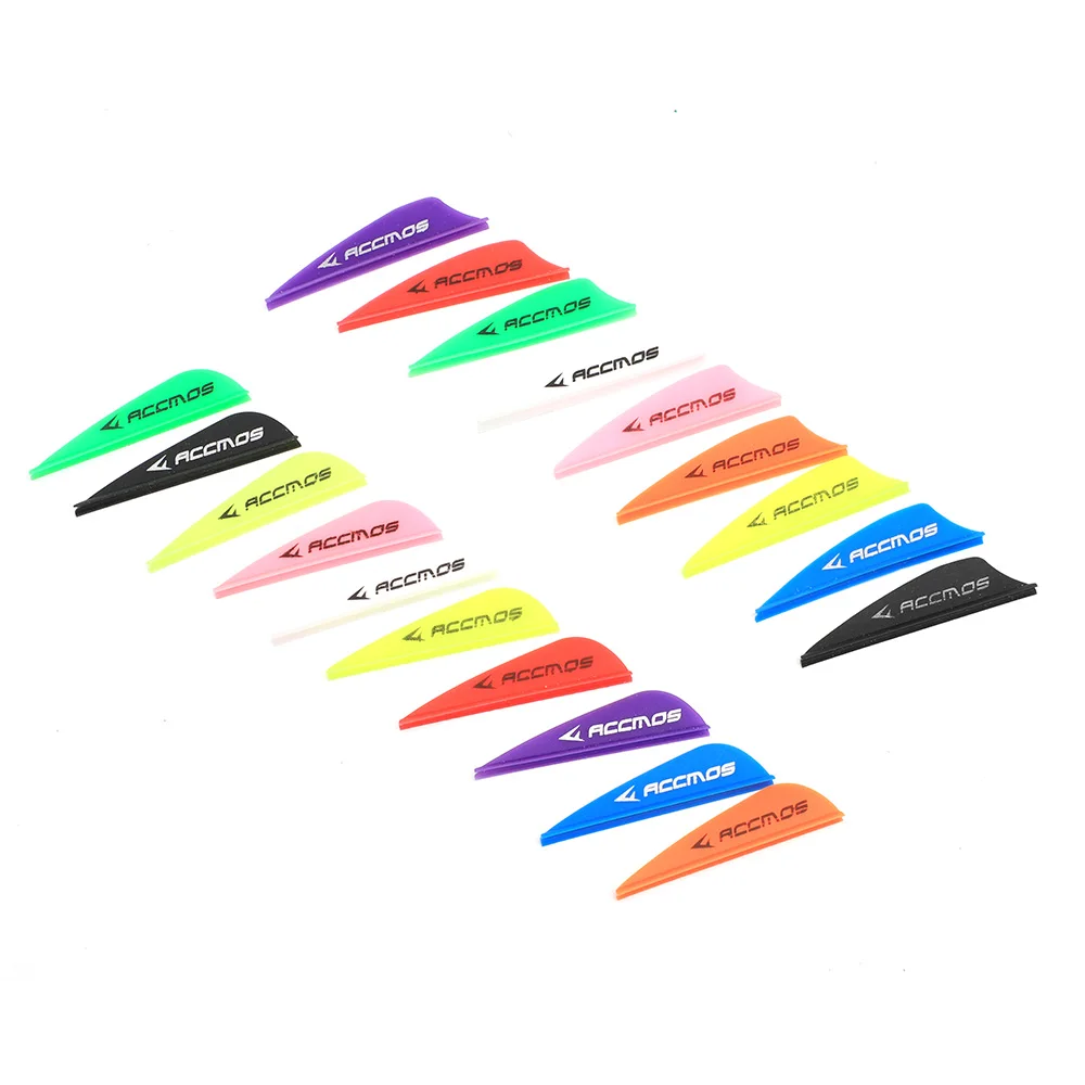 60pcs Archery 1.75Inch Rubber Arrow Feather Shield or Drop Arrow Vanes for DIY Arrow Accessories