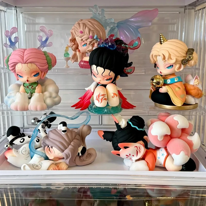 Genuíno DODO NAMI 3a geração flutuante montanha e mar caixa cega brinquedo na moda boneca figura bonito menina presente de aniversário boneca ornamen