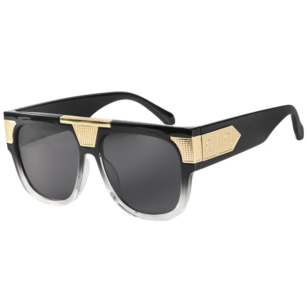 Ins New Retro Gradient Square Women Sunglasses 2025 Fashion Brand High Quality Metal Frame Design Trendy Men Sunglasses UV400