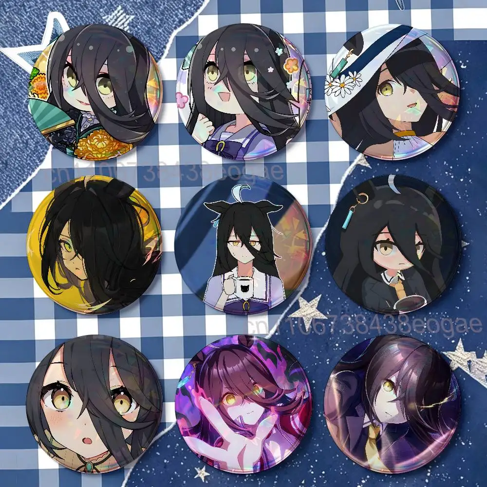 M-Manhattan Cafe P-Pretty Derby HD Print Badges Pretty Round Display Brooches IP merchandise 32mm 58mm 75mm 44mm 25mm