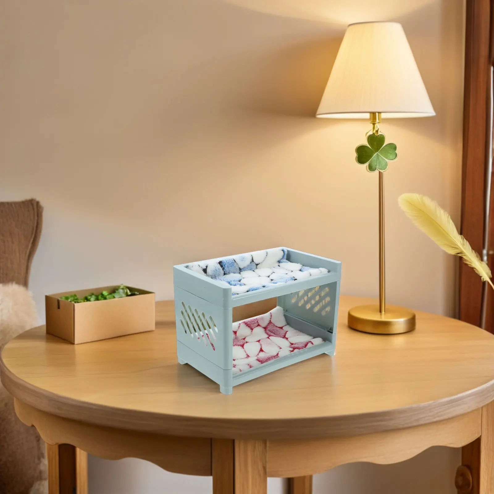2set-stylish-double-layer-small-animal-bed-rose-pink-nordic-blue-spacious-hideaway-for-hamsters-guinea-pigs-rats-comfortable