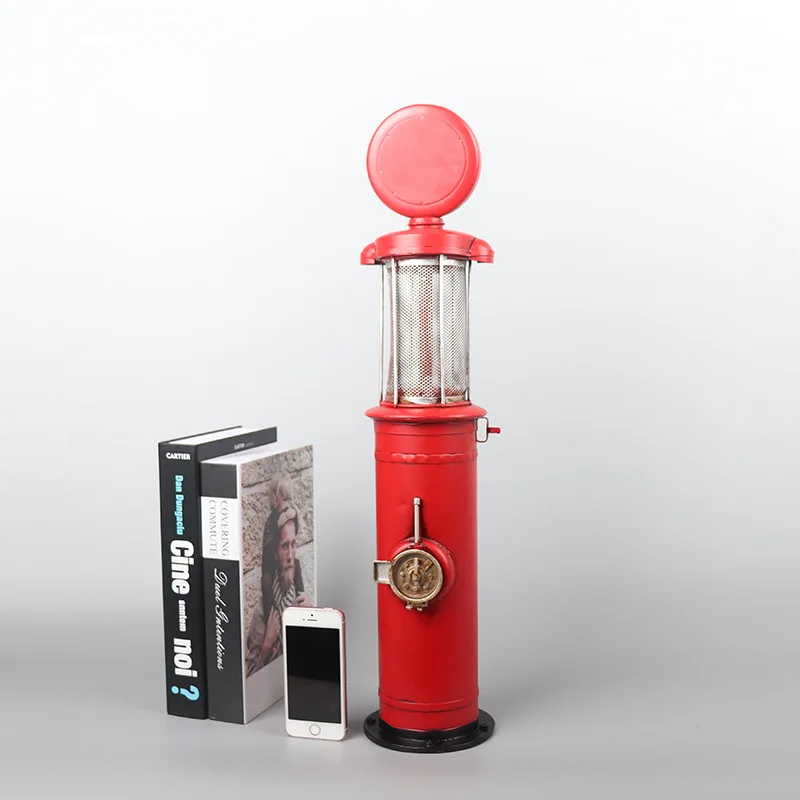 Retro style vintage tin sheet fuel dispenser model ornaments Internet celebrity bar café iron decoration nostalgic crafts