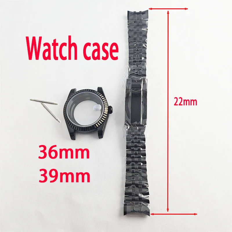 กรอบนาฬิกา36มม. 39มม. 904L สแตนเลส22ซม. สำหรับ NH35หน้าปัด28.5มม. NH36กลไกจักรกลอัตโนมัติ