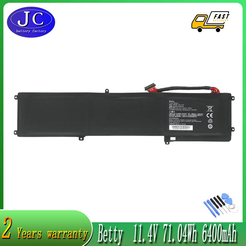 Betty RZ09-0102 Laptop Battery For Razer Blade 2014 RZ09-0102 RZ09-0116 RZ09-0130 RZ09-01301E20 RZ09-01161E31 11.4V 6400mAh