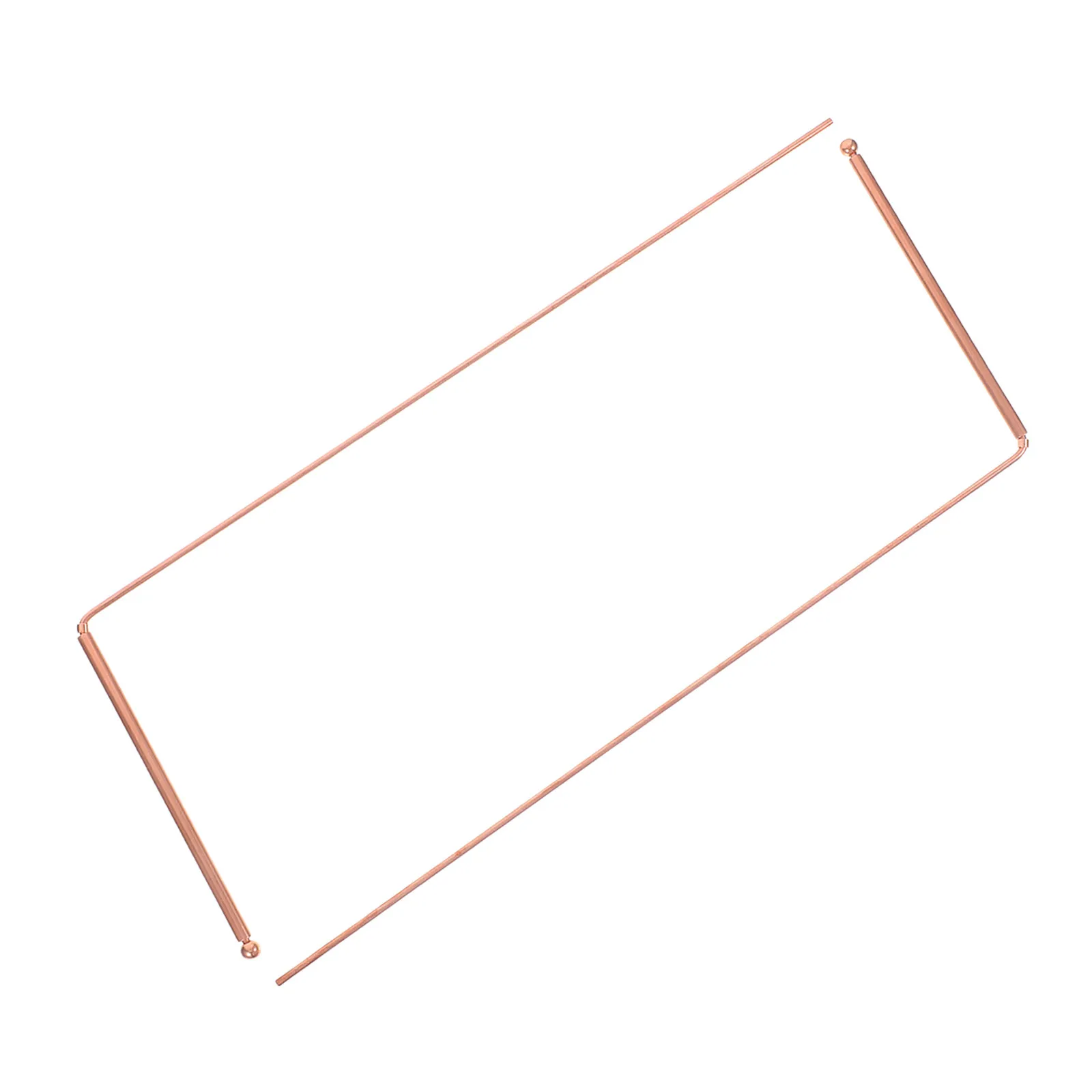 1Set Copper Dowsing Rods Divination Tools for Buried Items Gold Lines Locating Home Office Commercial Use