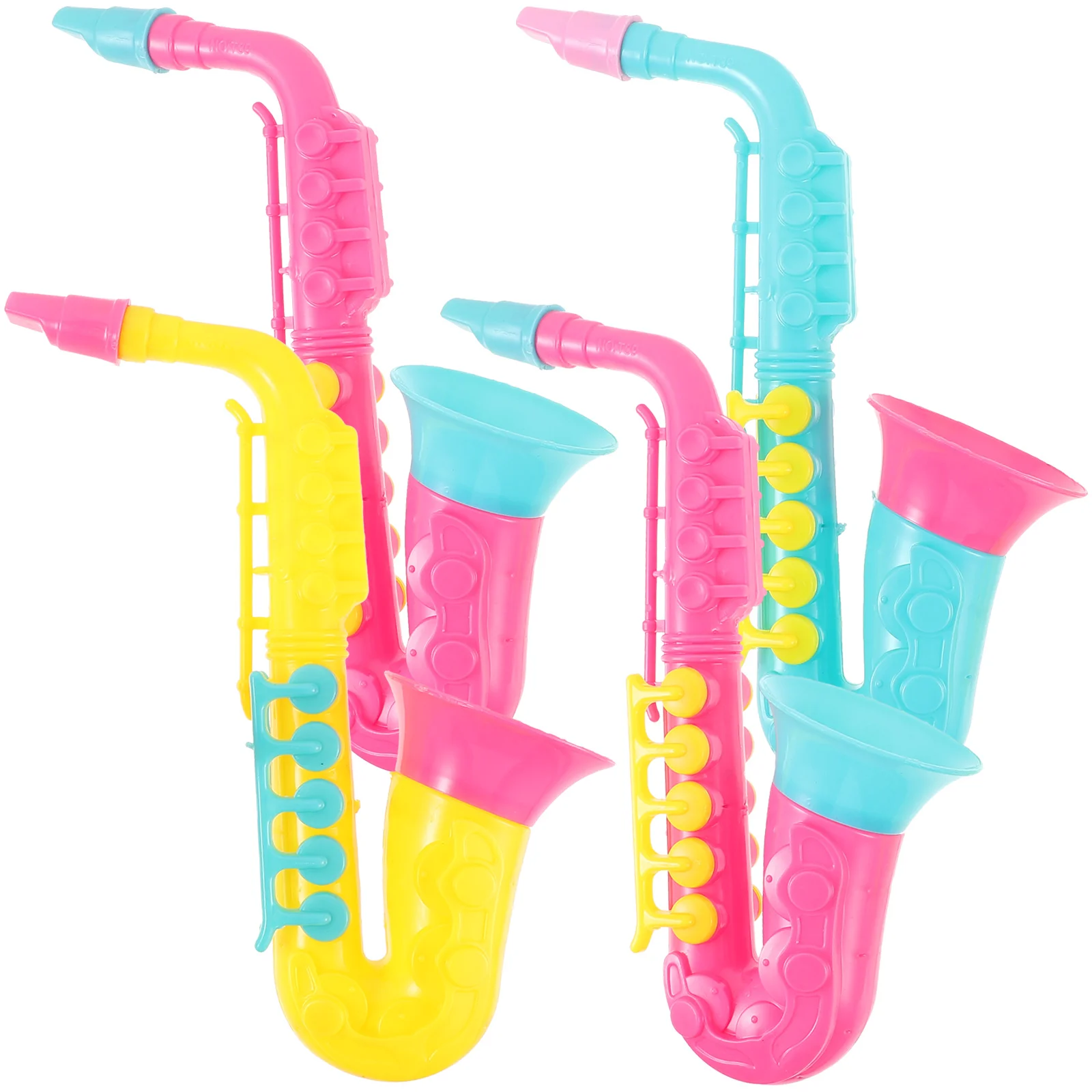 

Toy Pretend Saxophone 4Pcs Pretend Saxophone Clarinet Trumpet Toy Saxaboom Instruments Party Noise Maker Kids Instruments Music