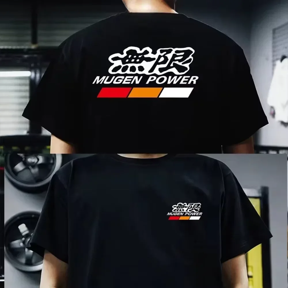 2026 New Japanese JDM Civic Unlimited Modified Car Graphic T-shirt, Short Sleeve Streetwear Top, Trendy Casual Tee