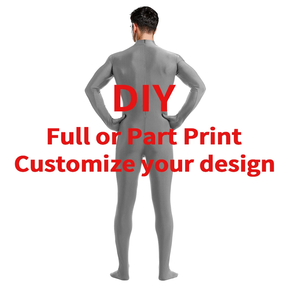 DIY customized Jumpsuits Adult Halloween Christmas Custom Made or Print Your Own Design Cosplay Costume Zentai Bodysuit