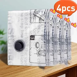 4pcs Vacuum Compression Bag Storage Bag Quilt Clothing Clothes Special Down Jacket Quilt Suitcase Travel Pumping Bag