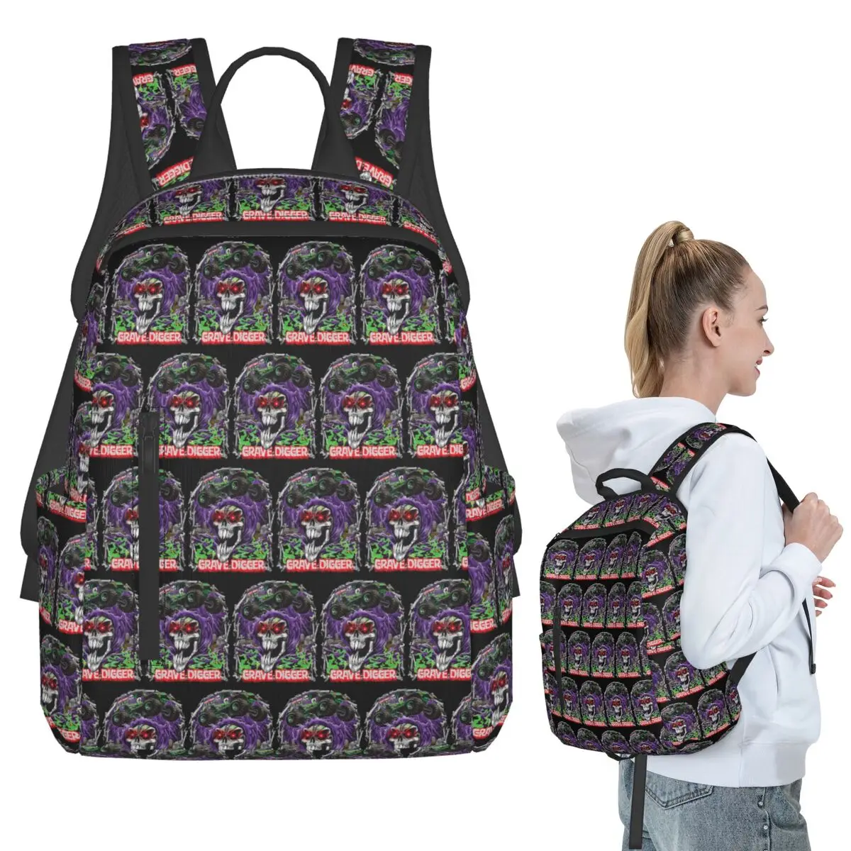 

Monster Backpack Student BookBag Children School Bag Laptop Shoulder Bags Boys Girls