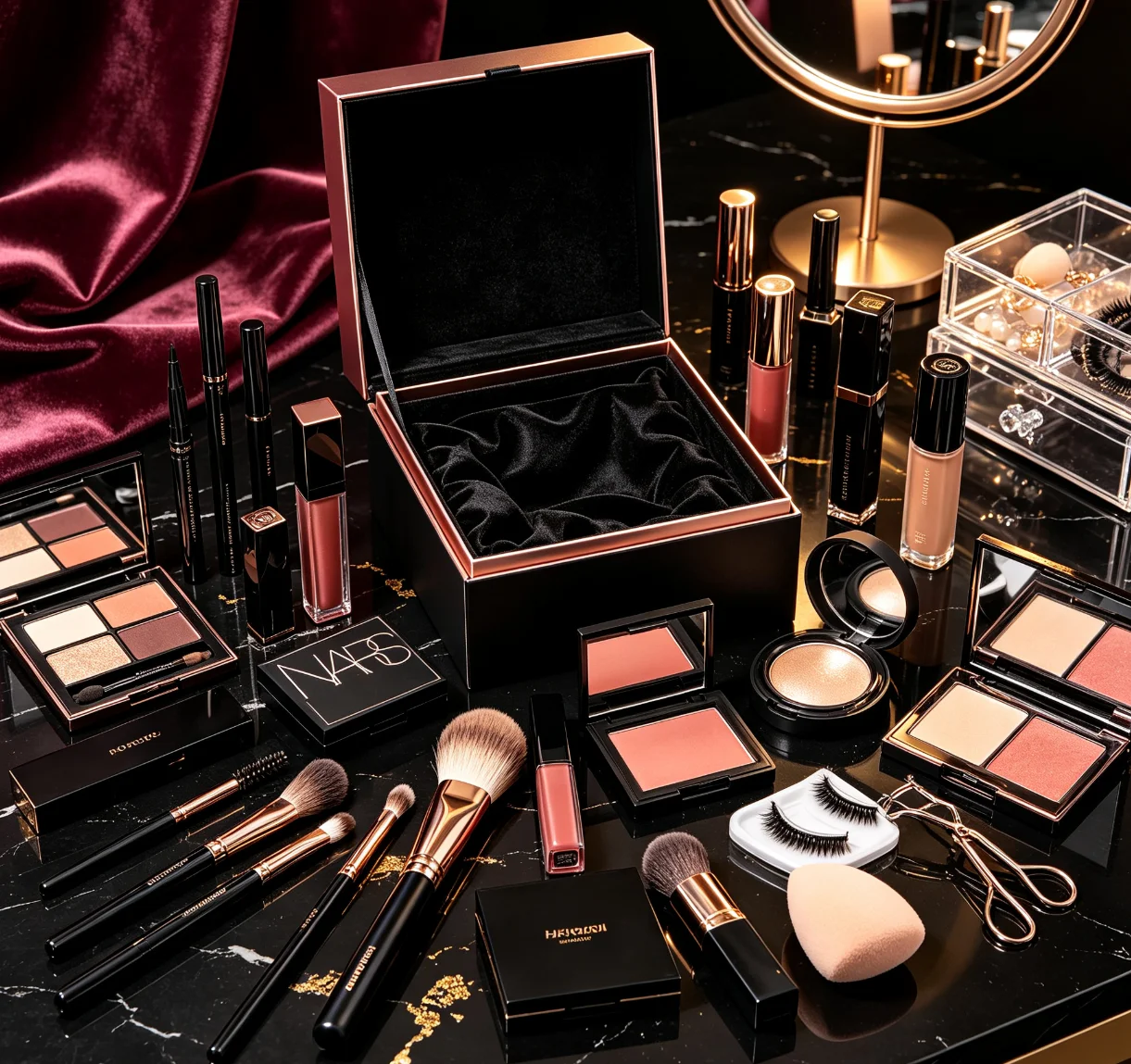 High‑End Beauty Mystery Surprise Box, Diverse Eyeshadow Lip Gloss Brushes Face Powder Random Styles, Hope You Get Your Preferred Daily Cosmetic