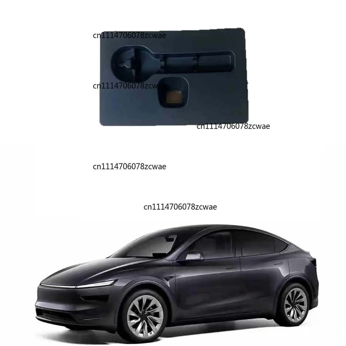 For Tesla New Model Y Front Trunk Lock Frunk Storage Box Tow Hook Cover Trim Car Accessories
