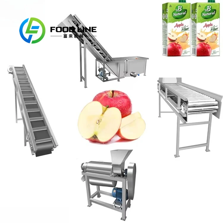 Customized Apple Juice Processing Line Flexible Configuration To Meet Different Output Needs Of Fruit Drink Manufacturing Plants