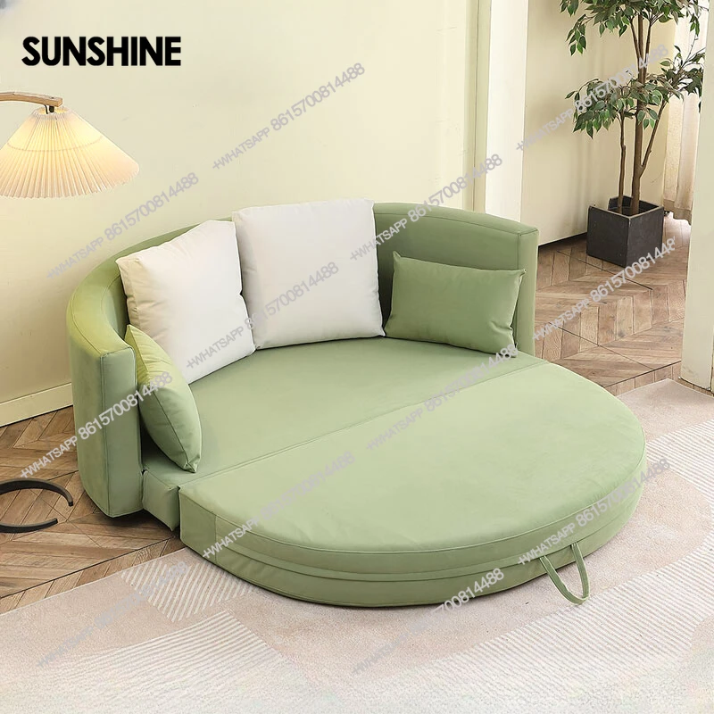 

Luxury Fabric Minimalist Sofas Designer Modern Nordic Foldable Lounges Lazy Sofas Bed Daybed Schlafsofa Furniture Living Room