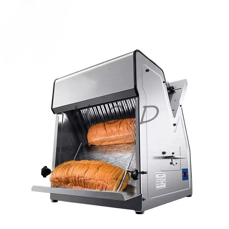 

Electric Toast Slicer With Sharp Blades Food-Grade Stainless Steel Body Easy To Clean For Home & Commercial Use