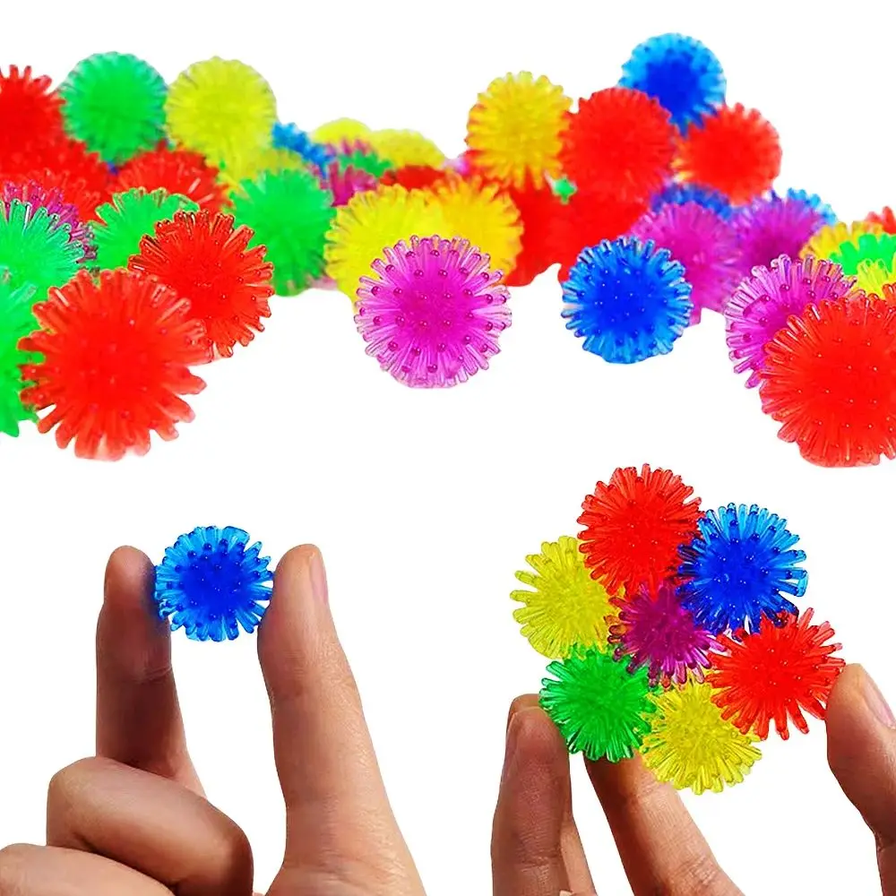ลูกบอลยางยืดหยุ่น 25 มม. 20/50 ชิ้น ของเล่นคลายเครียดรูปเม่น ของขวัญวันเกิดเด็ก ของแจกในงานปาร์ตี้ ของรางวัล