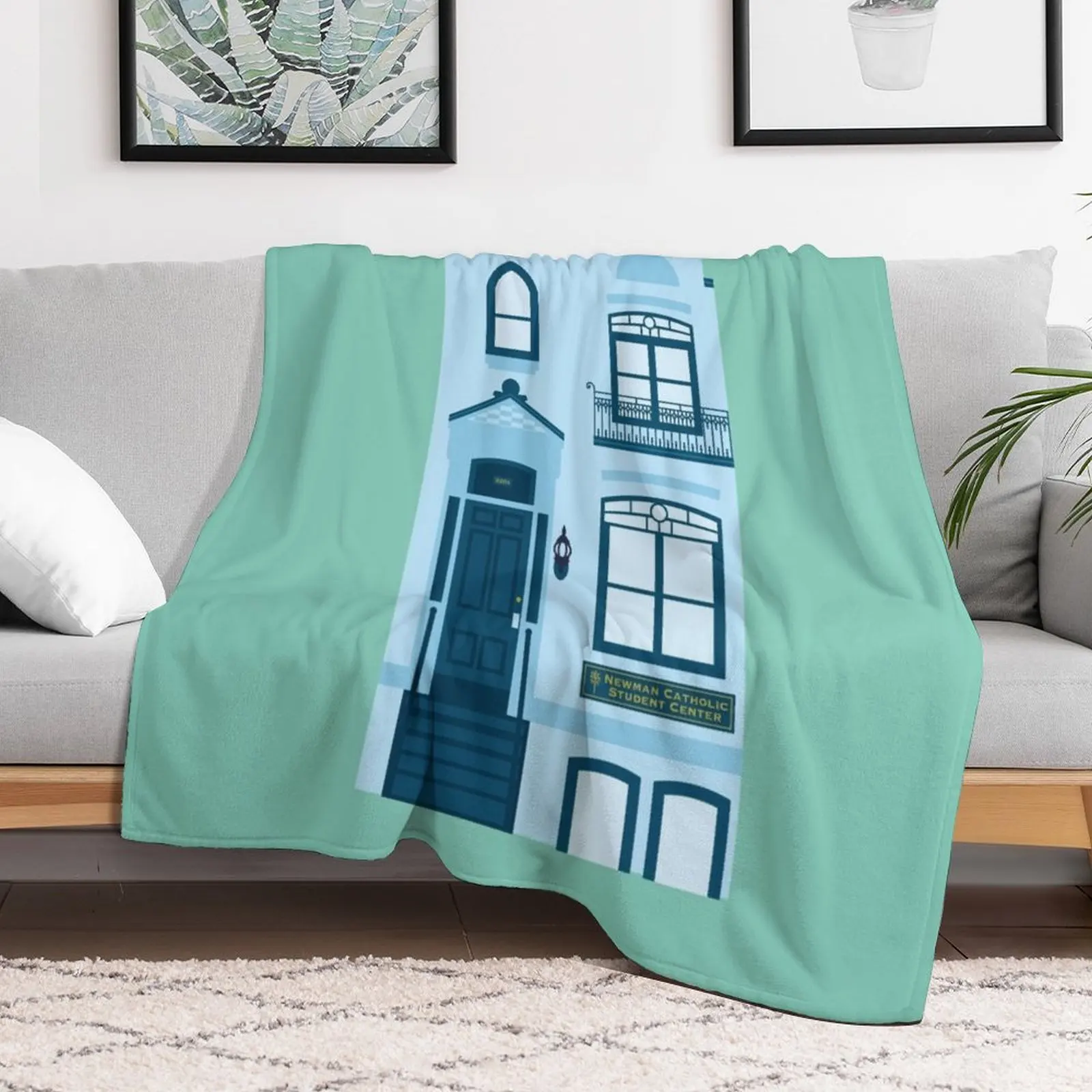 

The Newman Center Throw Blanket Nap Retros Plush Blankets