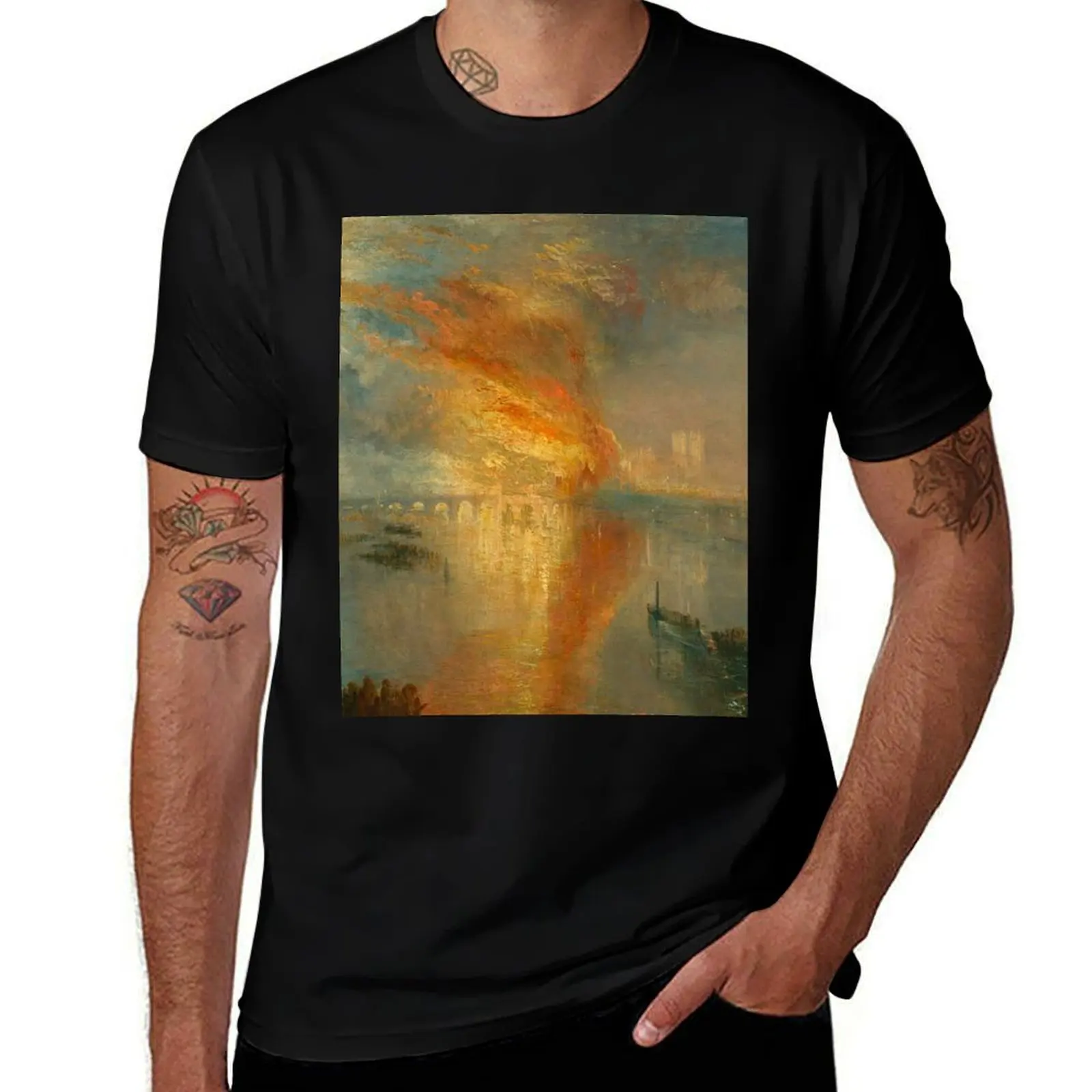Joseph Mallord William Turner - The Burning of the Houses of Lords and Commons (1835) T-Shirt