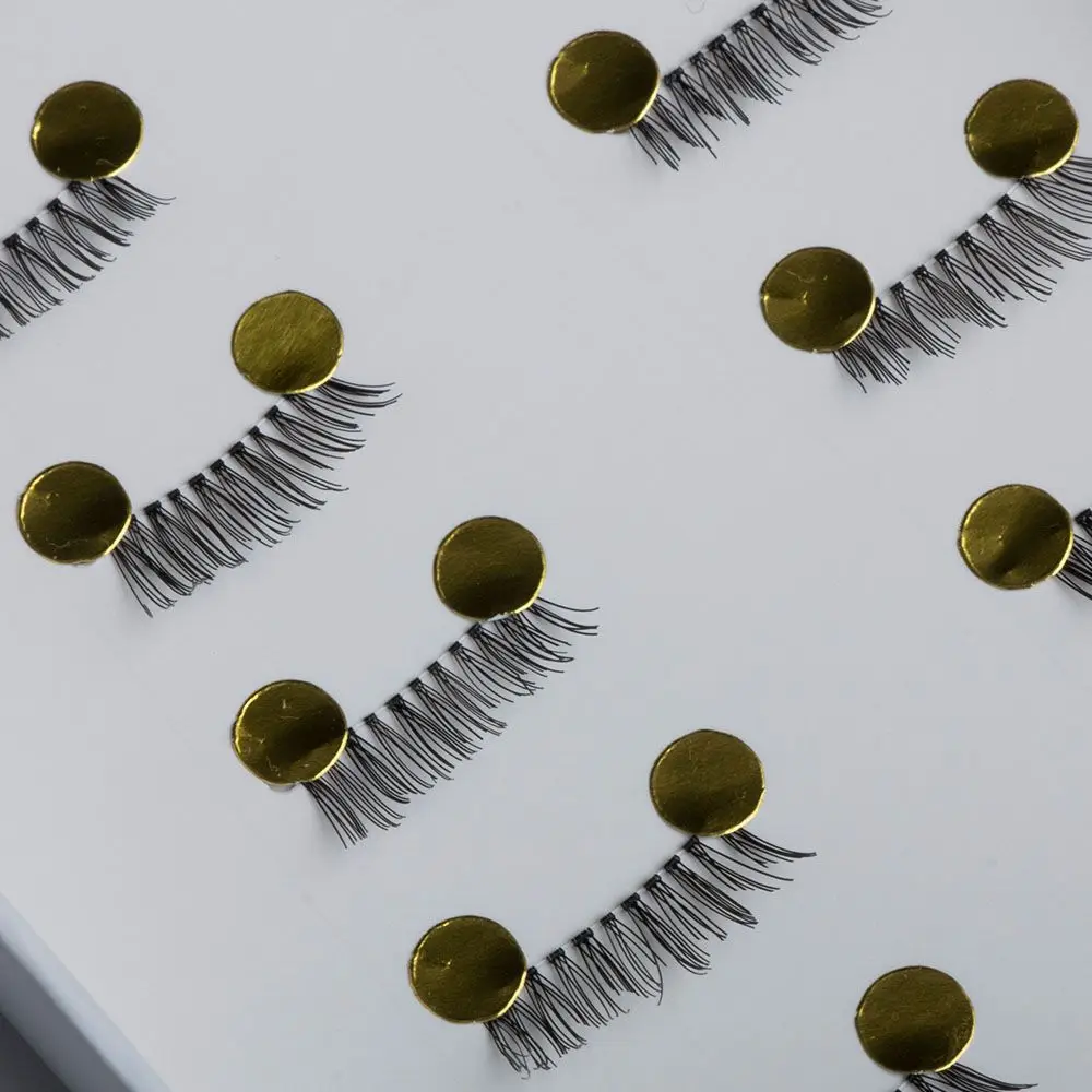 Zwarte valse wimpers Halve hoek Beauty Tools Oogmake-up Natuurlijke nepwimpers