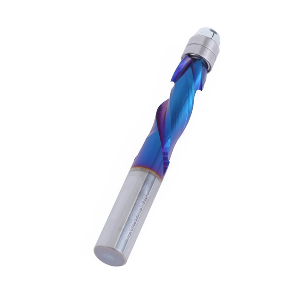 12 or 12 Steel CNC Router Bit with For Nano Blue Coating for Smooth Cutting and Extended Tool Life in Woodwork