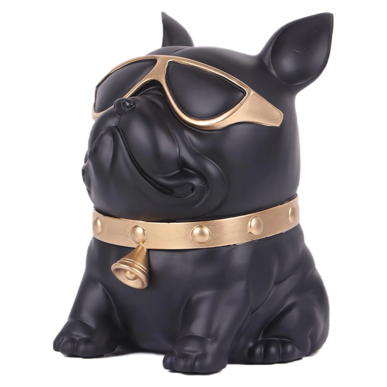 French Bulldog Tissue Holder Artistic Resin Dog Sculpture Versatile Decor for Home and Office Multi Room Dual-Function Design