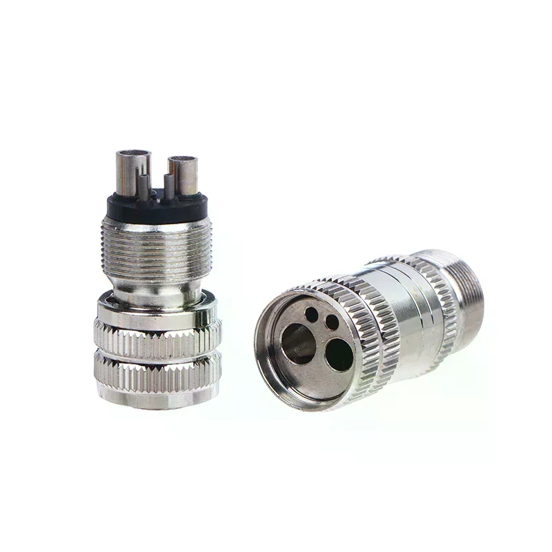 Turbine Handpiece Adapter 4 Holes 2 Holes Changer Connector For High Speed Handpiece Spare Parts Tool Tubing Hose Dental