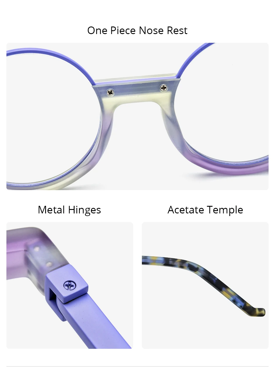 HEPIDEM Acetat Brille Rahmen Frauen übergroße große runde Brille japanische handgemachte Brille dicke transparente Brille 9351 – Detail 24