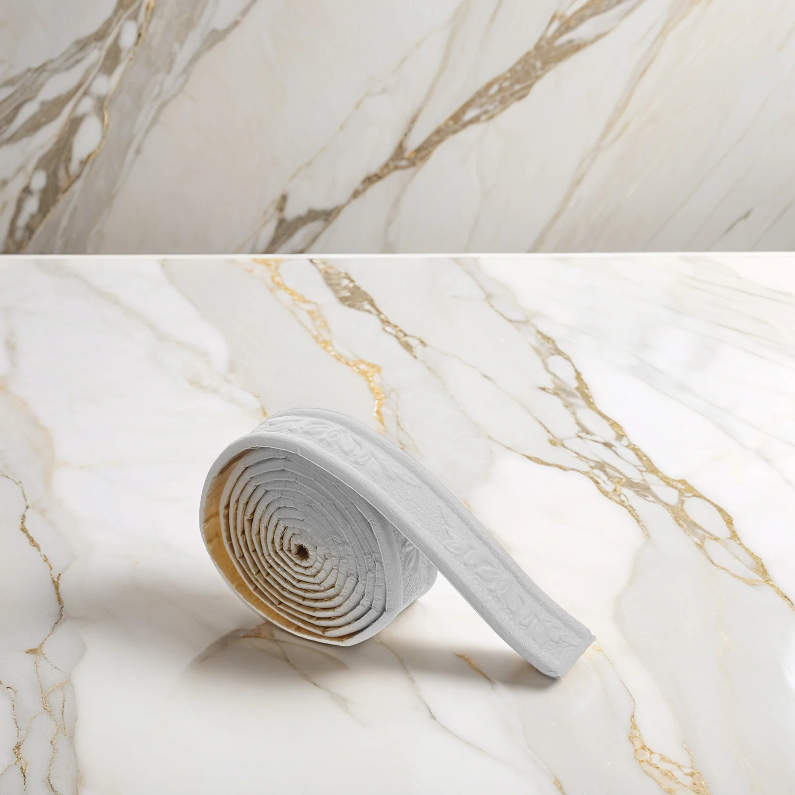 لوح قاعدة PVC ذاتي اللصق قابل للتقشير واللصق لديكور المنزل، سهل التركيب، تطبيق متين ومتعدد الاستخدامات، 4 لفات