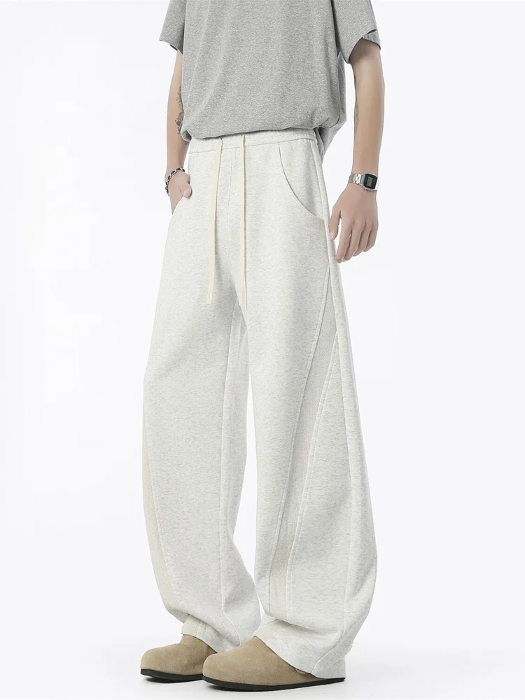 

Американские повседневные брюки High Street, мужские свободные брюки большого размера, модный брендовый летний дизайн, широкие спортивные спортивные штаны, прямые брюки